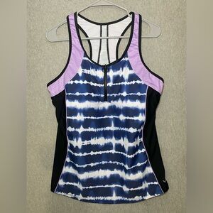 Angel Season Women's Size XL (16W) Tummy Control Swim Tankini Top Multicolor